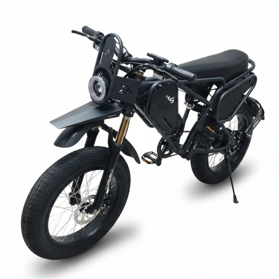 VIGOREBIKE X45 | 48V Battery | 350W BLDC Motor | 80+ km PAS Range | Fat Tyres | Black & Yellow
