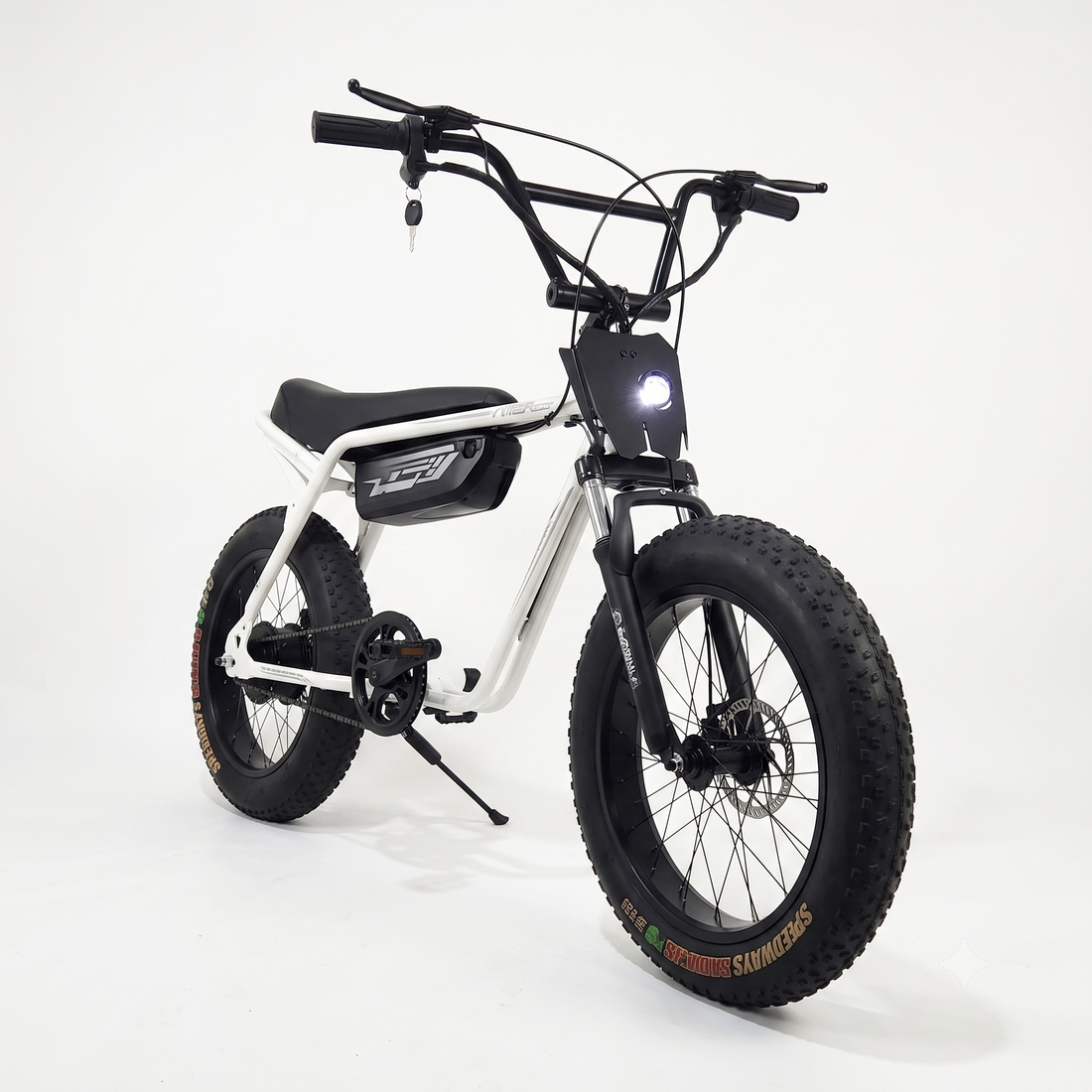 VIGOREBIKE VX | 48V Battery | 350W BLDC Motor | 60+ km PAS Range | 25 km/h | Fat Tyres | Black, White & Yellow
